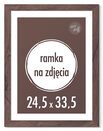 Ramka na zdjęcia 24,5x33,5 cm Ramki 33,5x24,5 wenge