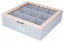 Herbaciarka pudełko pojemnik na herbatę szary