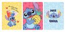 Disney Stitch - 3 zeszyty A5, 32 kartki w linię, kropki, puste