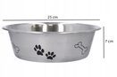 Miska dla psa stalowa 2,5L na wodę karmę 25cm