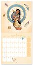 Wewnętrzna strona Kalendarza Disney Princess z kalendarium i zdjęciem