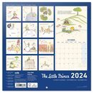 Detal druku na mocnym papierze kredowym kalendarza Mały Książę 2024