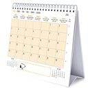 Czytelne miesięczne kalendarium z miejscem na adnotacje