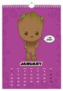 Marvel Groot - kalendarz A3 na 2024 rok