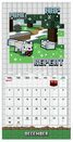 Minecraft kalendarz grudzień - zimowy krajobraz.