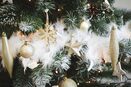 Bombki złote sople zawieszki na choinkę ozdoby świąteczne choinkowe 4szt