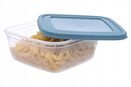Pojemniki plastikowe na żywność lunchbox z pokrywką organizer 0,9l 3 szt