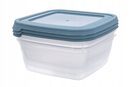 Pojemniki plastikowe na żywność lunchbox z pokrywką organizer 0,9l 3 szt