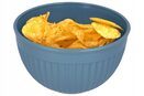 Miska plastikowa miski kuchenne 2l niebieska solidna chipsy owoce przekąski