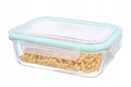 Szklane pojemniki na żywność z pokrywką uszczelką 1l hermetyczny lunchbox