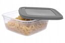 Pojemnik plastikowy pokrywa 0,9l organizer lunchbox na żywność komplet 3szt