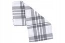 Ścierka ręcznik kuchenny bawełniana w kratkę szary komplet 3 szt 45x70 cm