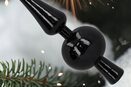 Szpic na choinkę ozdoby świąteczne choinkowe bombka czarny 28,5 cm czubek