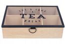 Pudełko na herbatę herbaciarka pojemnik organizer skrzynka mdf szkło