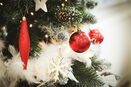 Bombki na choinkę SOPLE ozdoby świąteczne zawieszki czerwone zestaw 4 szt
