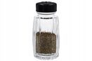 Przyprawnik pojemnik pieprz sól przyprawy szklany czarny 50ml pieprzniczka