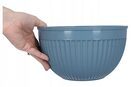 Miska plastikowa duża kuchenna niebieska Ø23 cm na sałatkę obiad grill 4L