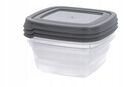 Pojemniki na żywność plastikowy z pokrywą 250 ml lunchbox komplet 3 szt