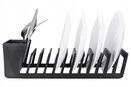 Ociekacz na sztućce talerze suszarka stojak organizer czarny 11,5x37 cm