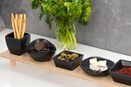 Deska do serwowania przekąsek sosów dipów taca bambus + 6 miseczek zestaw