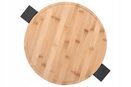 Deska obrotowa patera bambusowa Ø39 cm do przekąsek przystawek wędlin serów