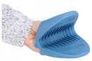 Łapka silikonowa rękawica kuchenna chwytak ochronna niebieska 10 cm