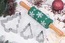 Foremki wykrawacze do ciastek pierników świąteczne + wałek świąteczny mini