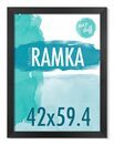 Ramka A2 Ramka na zdjęcia 42x59,4 ramki na zdjęcie czarna MDF foto rama