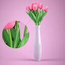 TULIPAN sztuczne tulipany sztuczne kwiaty jak żywe bukiet na wielkanoc 33cm