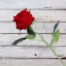 SZTUCZNA RÓŻA bukiety jak żywe sztuczne liście do wazonu na balkon czerwona