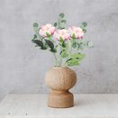 SZTUCZNA RÓŻA bukiety do wazonu jak żywe liście dekoracyjne na wielkanoc
