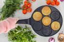 PATELNIA DO PANCAKES granitowa indukcja zwierzątka placków naleśników jajek