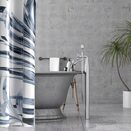 Zasłonka prysznicowa tekstylna zasłona do prysznica wanny kotara 180x200 cm