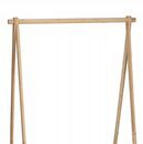 Wieszak stojący stojak na ubrania drewniany sosnowy podłogowy 86x57x155 cm
