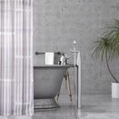 Zasłona do prysznica wanny 180x200 cm tekstylna kurtyna kotara prysznicowa
