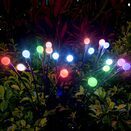 2x LAMPKI SOLARNE do ogrodu LED wbijane kule kuleczki ogrodowe zewnętrzne