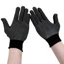 RĘKAWICE ROBOCZE czarne ochronne antypoślizgowe rękawiczki ogrodowe 5 par