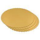 PODKŁAD POD TORT 30 CM sztywny podkładka na ciasto złoty podstawka okrągły