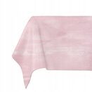Obrus na stół 180x130 cm różowy poliestrowy prostokątny we wzorki