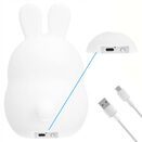 LAMPKA NOCNA DLA DZIECI królik króliczek dla dziecka silikon z pilotem USB