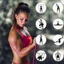 Gumy do ćwiczeń taśmy treningu fitness oporowe zestaw x4 rozciągania