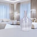 Wazon szklany na kwiaty bukiety trawę pampasową flakon wąski wysoki 25 cm