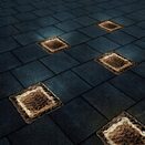 LAMPA SOLARNA najazdowa zewnętrzne LED oświetlenie kostki lodu solarne deko