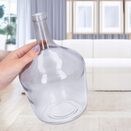 Wazon szklany na kwiaty bukiety trawę pampasową flakon wąski wysoki 25 cm