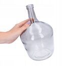 Wazon szklany na kwiaty bukiety trawę pampasową flakon wąski wysoki 25 cm