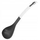 Chochla do zupy i sosu łyżka wazowa stalowa czarna nabierka 32 cm