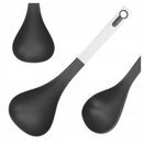 Chochla do zupy i sosu łyżka wazowa stalowa czarna nabierka 32 cm