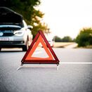 Trójkąt ostrzegawczy samochodowy drogowy składany odblaskowy w etui