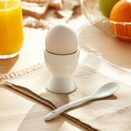 Kieliszki do jajek na miękko porcelanowe podstawki z łyżeczkami zestaw