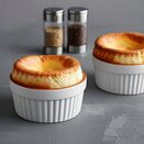 Kokilki do zapiekania ceramiczne żaroodporne z pokrywkami zestaw 2 szt